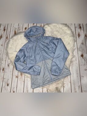 Columbia Center Ridge Lined Hooded Windbreaker Jacket Size XS